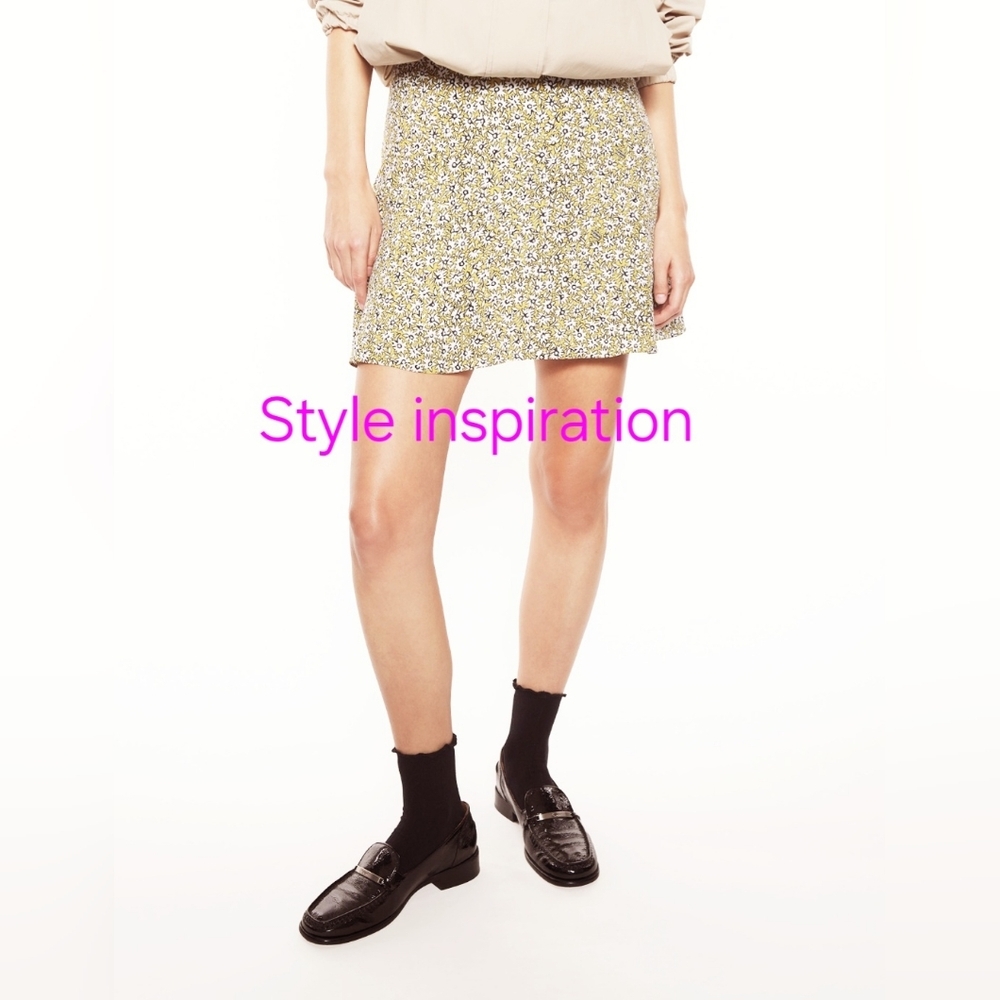 Club Monaco silk skirt with bow & pockets - Picture 7 of 7